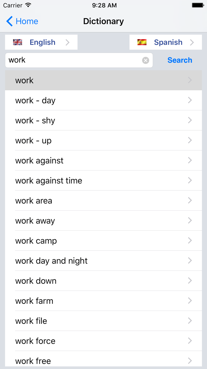 English/Spanish Dictionary