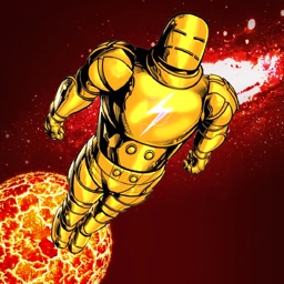 Iron Jump: superhero man