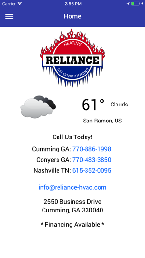 Reliance Heating & Air(圖1)-速報App