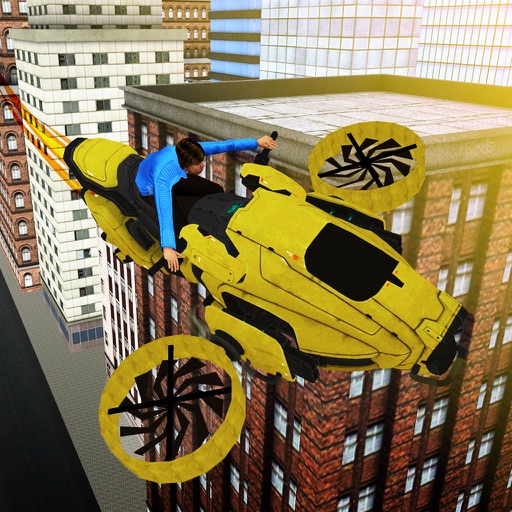 Hovercraft Flying Bike 3D icon