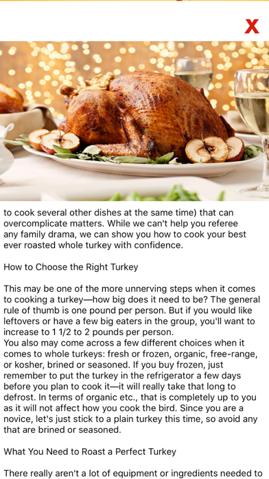 How to cancel & delete How to cook a Turkey Food ? from iphone & ipad 3