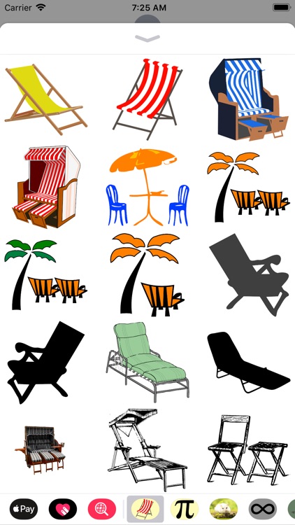 Beach Chair Sticker Pack