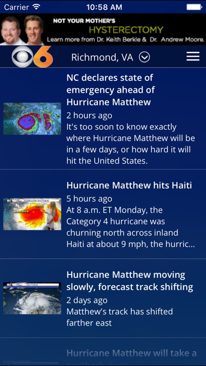 CBS 6 Weather - Richmond, Va.