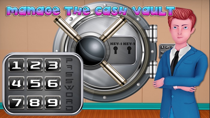 闲置的银行经理和收银员