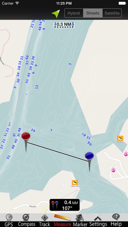 Old Hickory Lake GPS Charts