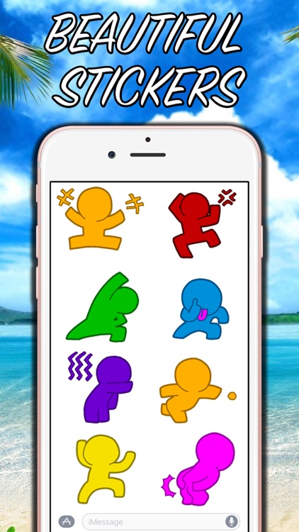 Colorful Men Stickers!