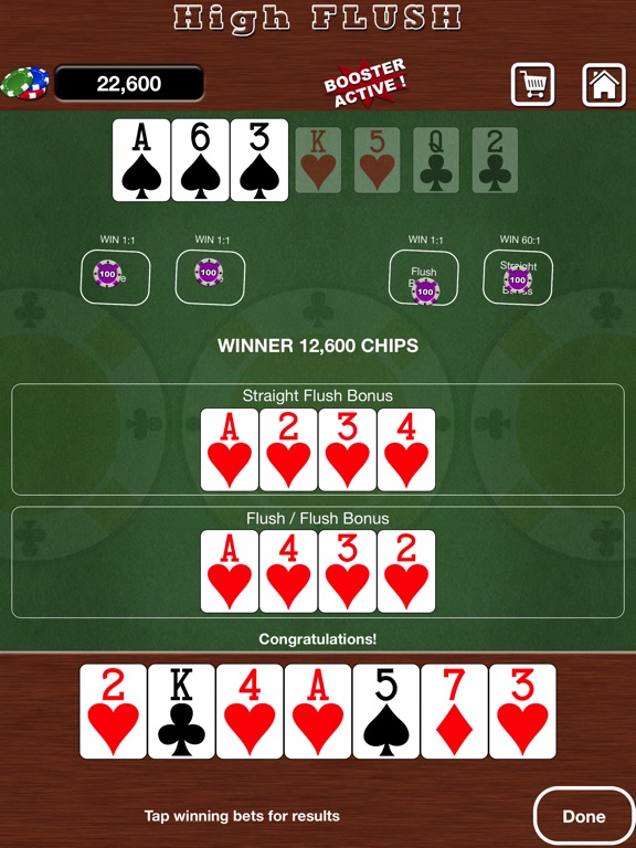 high card flush online