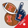 Illinois Fighting Illini Animated Selfie Stickers