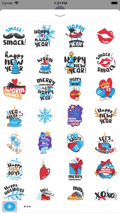 Christmas cute stickers screenshot 2