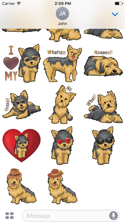 Yorkie Emojis For Dog lovers