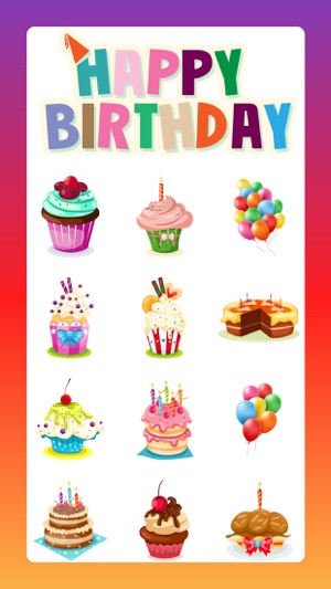 HBD Happy Birthday Sticker App(圖1)-速報App