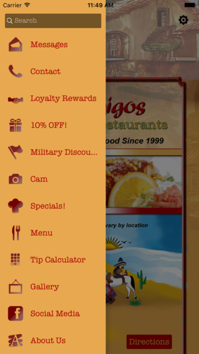 3 Amigos Mexican Restaurants screenshot 2