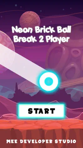 Game screenshot Neon Brick Ball Break 2 Player mod apk