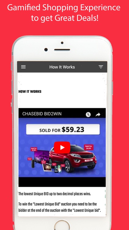 ChaseBid - Discount Auctions