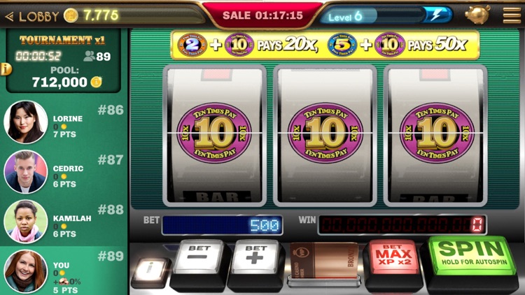 Times Pay Bonus Slots 2x5x10x