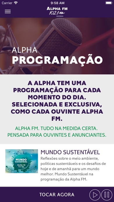 Alpha FM Goiânia screenshot 3