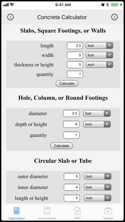 Concrete Calculator 3 screenshot-0