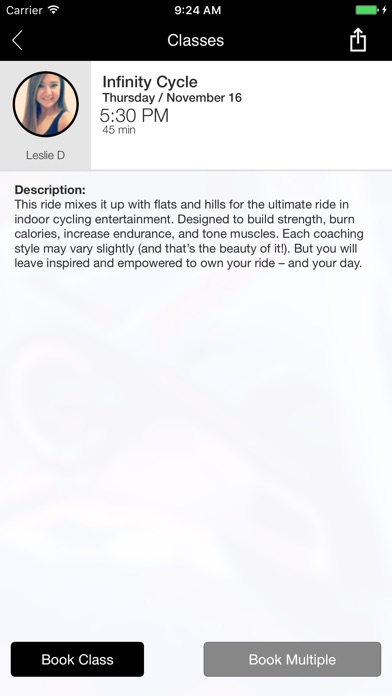 Infinity Cycling Studio screenshot 4