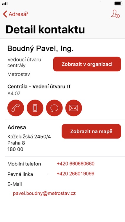 Adresář - Skupina Metrostav screenshot-3