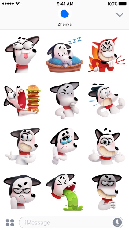 Max the Husky Stickers