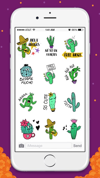 Animated Cactus Stickers for iMessage screenshot 2