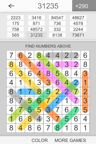 Hidden Numbers Math Game screenshot 2