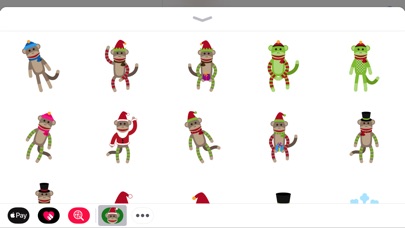 Merry Sock Monkey Stickers screenshot 3