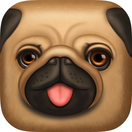 Pug Chalk Sticker Photo Editor Icon