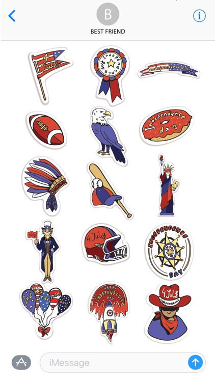 National USA Stickers