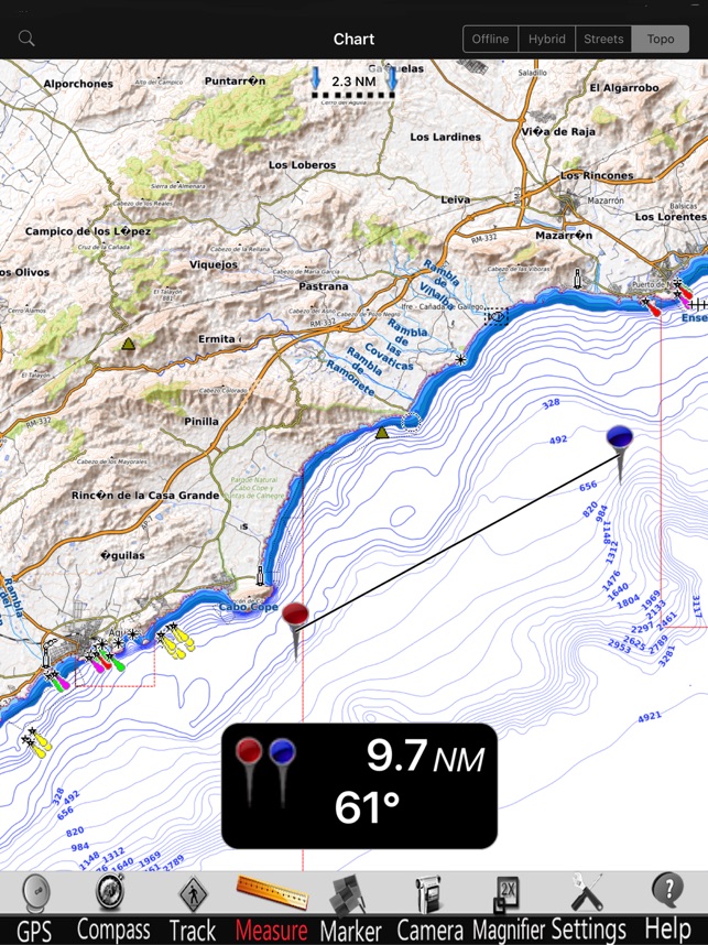 Murcia GPS Nautical Charts Pro(圖4)-速報App