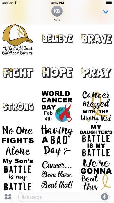 Childhood Cancer Stickers screenshot 4