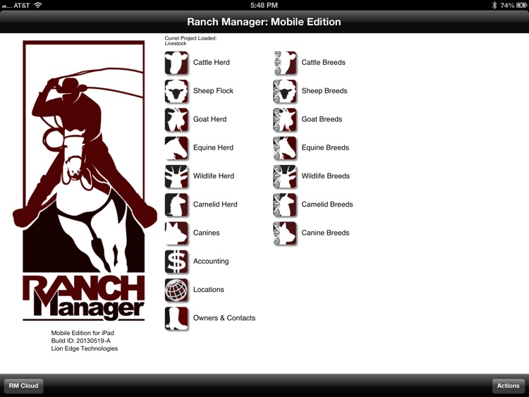 Ranch Manager for iPad