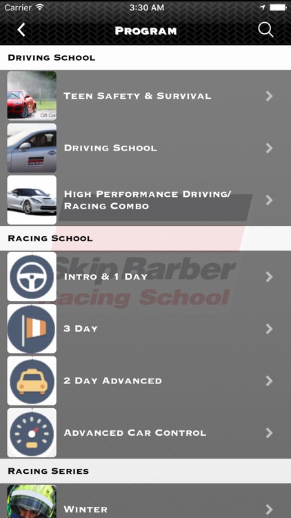 Skip Barber Racing School