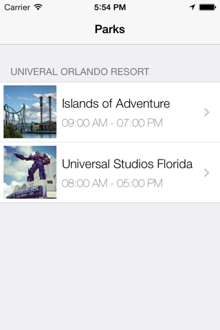 Wait Times for Universal Orlando screenshot 3