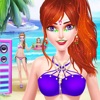 NewYear Beach Party Doll Salon