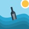 In the fun app, you can send a virtual message in a bottle that can be seen by a person in another country