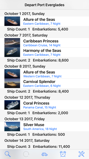 CruiseSchedule Port Everglades