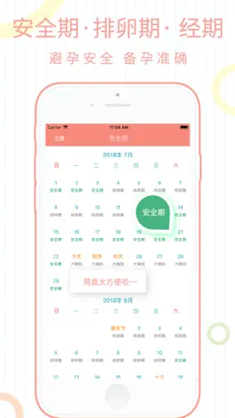 Game screenshot 安全期计算器-安全避孕排卵期日历 apk