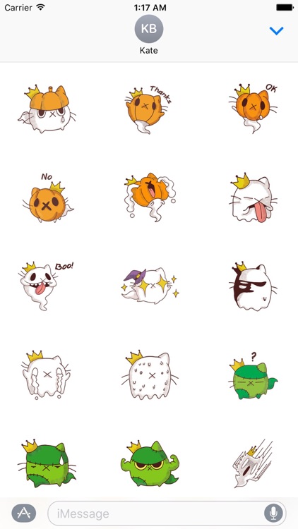 Halloween of Cute Cat Sticker