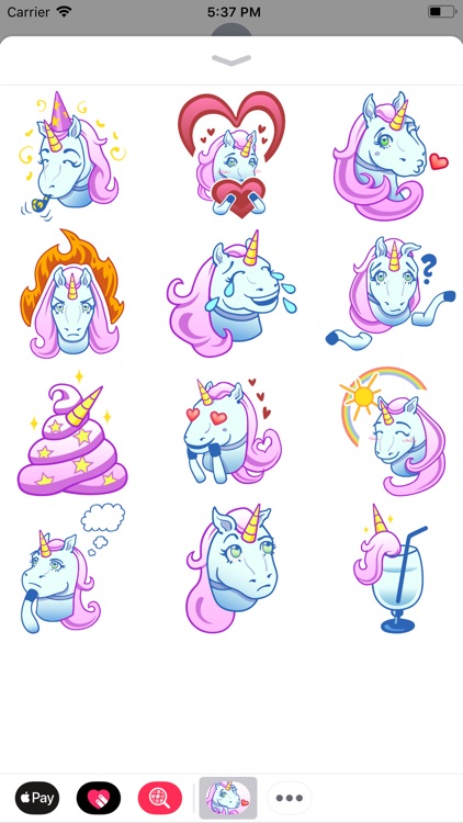 Unicorn Emojis Sticker Pack