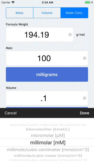 How to cancel & delete Molarity Calculator from iphone & ipad 4