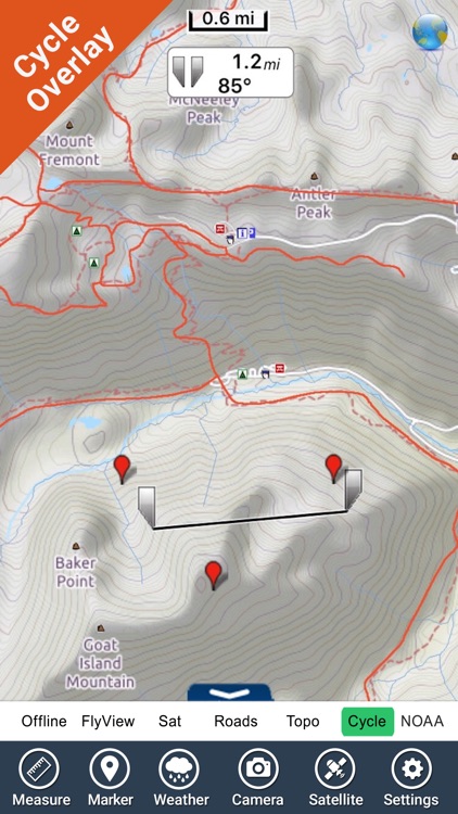 Mount Ranier National Park - GPS Map Navigator screenshot-3