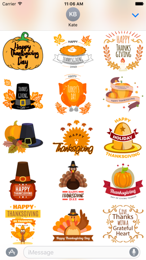 Thanksgiving Stickers Pack!(圖4)-速報App