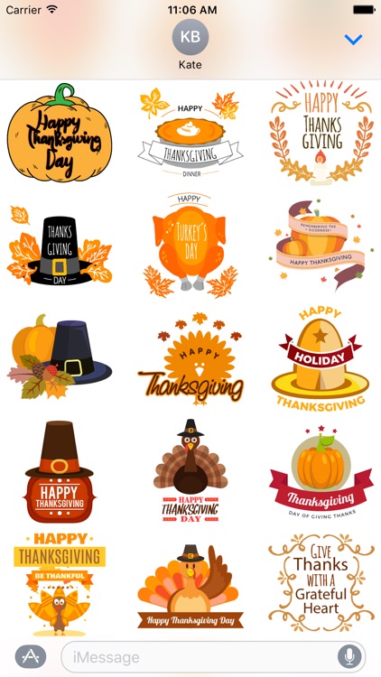 Thanksgiving Stickers Pack! screenshot-3