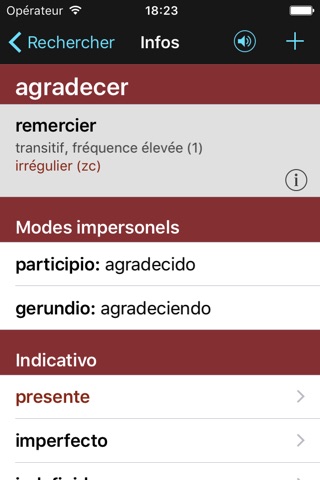 VerbForms Español screenshot 3