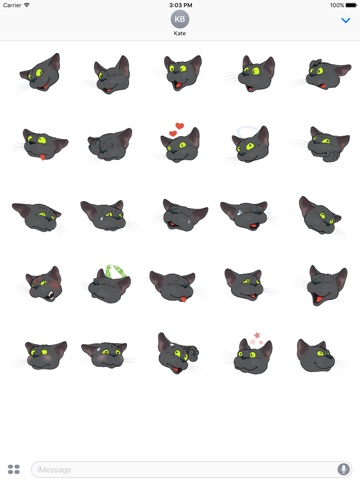Black Cat emoji screenshot 2