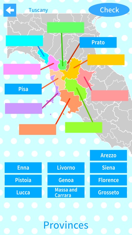 Italy Regions & Provinces Map Quiz