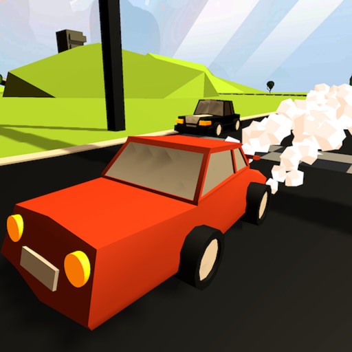 Tiny 3D Car Racing Chase Rider Icon