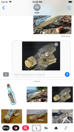 Message In A Bottle Stickers