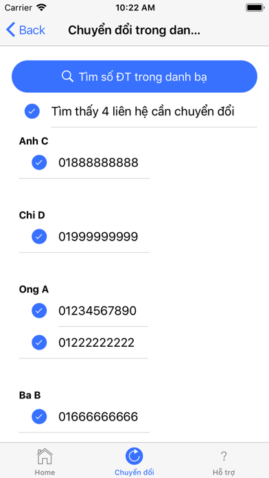 Chuyển đầu số điện thoại screenshot 3